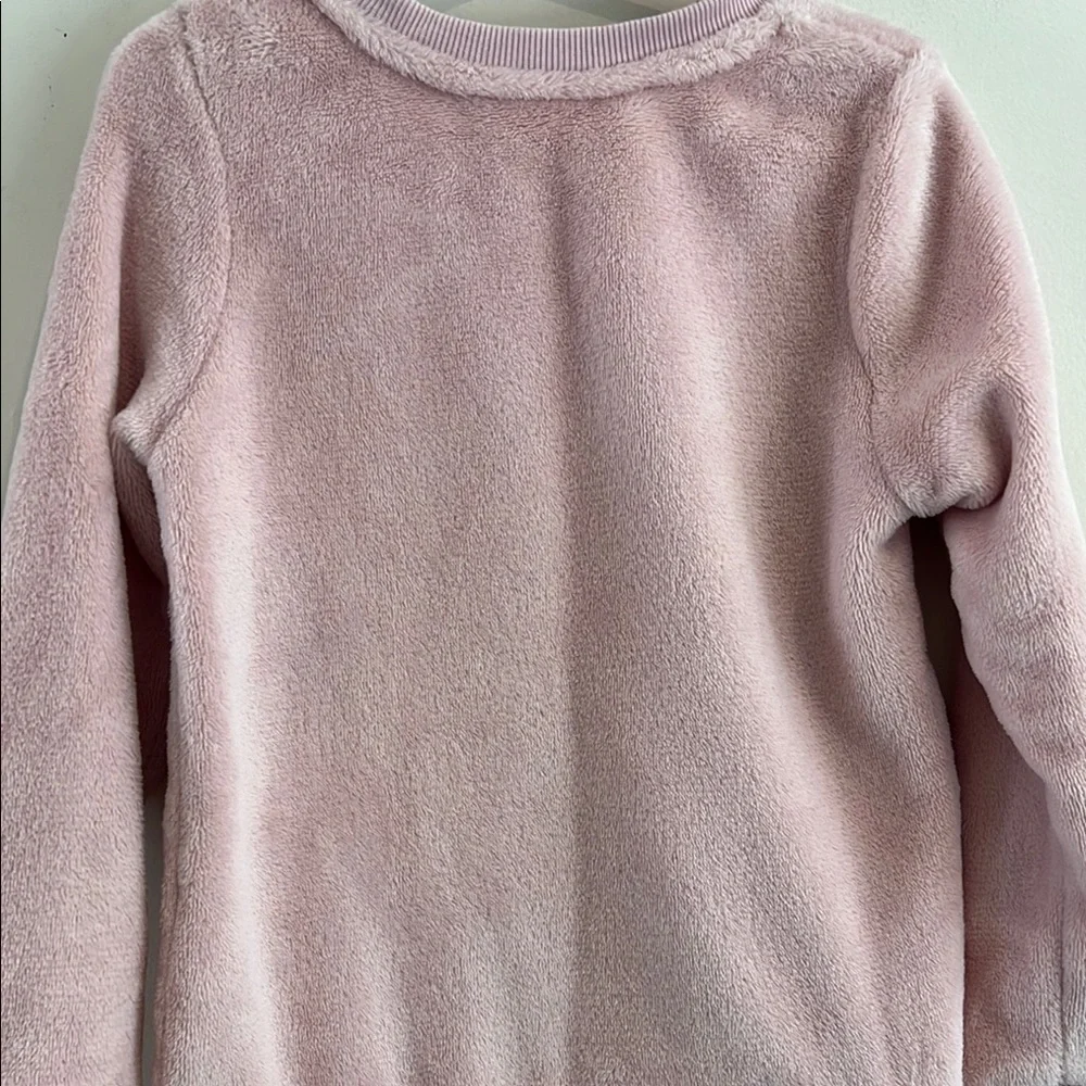 H&M Girls Pink Sequin Butterfly Kids Sweatshirt Size 4-6 - Picture 6 of 7